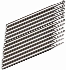 12 Pcs Carving Burr Sets, Cylinder-Cone Shape Jewelry Making Stone Setting Burs,