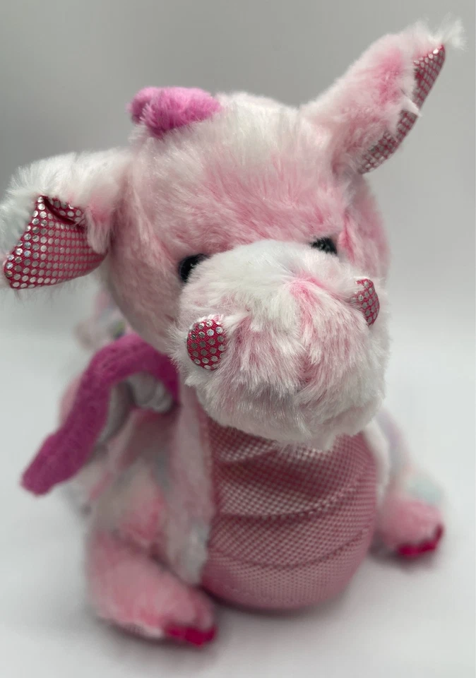 Ganz Webkinz Whimsy Dragon Plush Sparkle Pink Stuffed Animal Toy No Code - Image 2 of 4