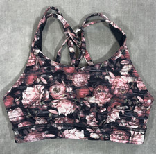 Lululemon Size 4 Energy Sports Bra Nulux Floral Strappy Back