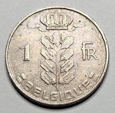 1962 Belgium 1 One Franc - French Text - Belgian Coin - Copper Nickel World Coin