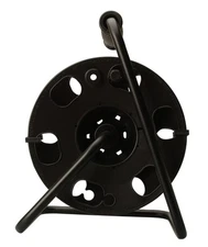 Woods 22849 Metal Extension Cord Reel Stand In Black, Heavy Duty, Quic