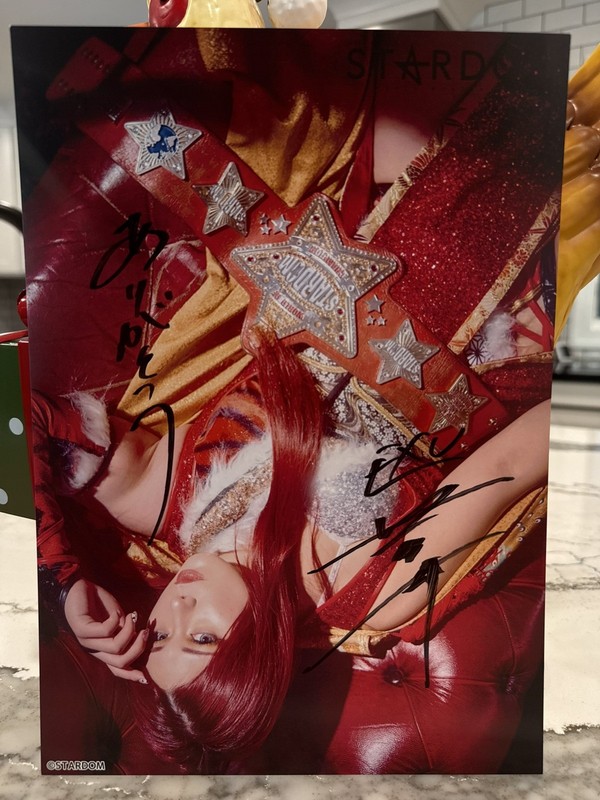 2024 STARDOM Maika Autographed Portrait DDM Giulia SLK WWE NXT NJPW AEW SPARK