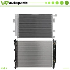 For 2006-2013 Chevrolet Corvette Aluminium Radiator & Condenser Cooling Assembly