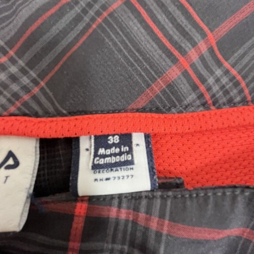 Fila Sport Golf shorts. Mens 38. Black/Red Plaid .Poylester/Spandex - Picture 6 of 8
