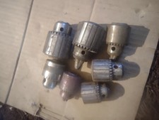 Gruppe 7 verschiedene Spannfutter für Bohrer verschiedene Größen gebraucht siehe Bilder