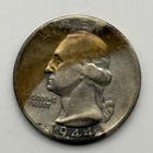 1944 25C Washington Quarter Oddly Toned 90% Silver 838520