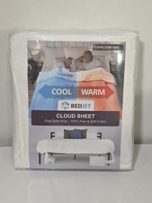 BedJet Cloud Sheet Dual Zone King Size 100 Pure Cotton Cooling Warming OPEN BOX