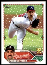 Spencer Strider 2023 Topps Holiday #H176 Braves MLB READ FREE SHIP AutographDen