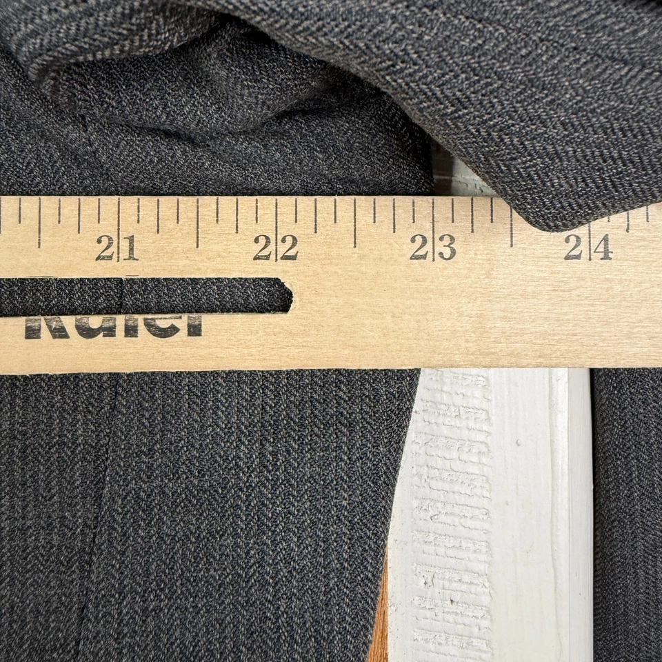 De Colección Traje Perry Ellis Para Hombres 44R Taupe 2 Botones Lana Lona Pantalones 38x29 Plisado Foto 3 de 4