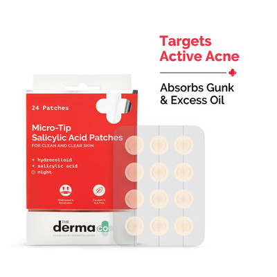 The Derma Co Micro-tip Acne 24 Patches With Salicylic Acid and Hydrocolloid 