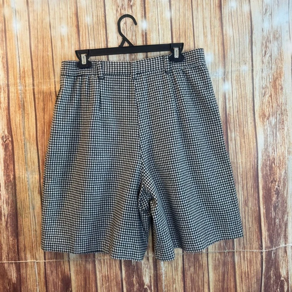 Винтажные женские плиссированные шорты Sag Harbor из шерстяной смеси с подкладкой размер 16 - Изображение 3 из 4