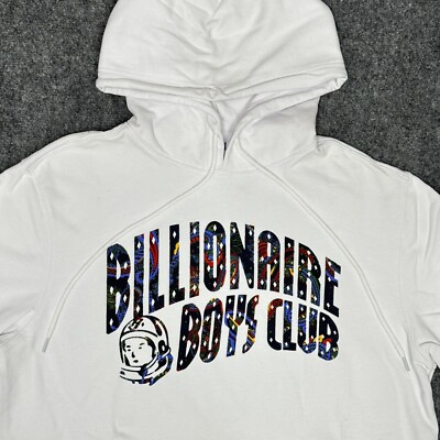 BILLIONAIRE BOYS CLUB BBC Astronaut White Paisley Hoodie Sz XL NEW