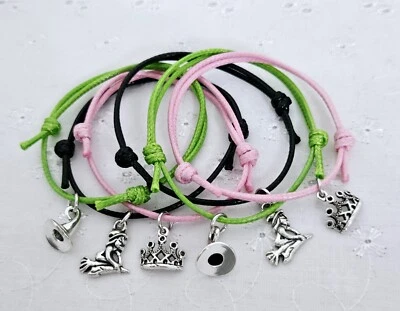 CUPCAKE0619 6 WICKED THEME FRIENDSHIP BRACELETS BIRTHDAY PARTY BAG GIFT MUSICAL MOVIE NIGHT