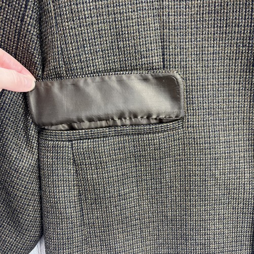 Men's RBM Collection 42R Brown 100% Wool Blazer Sport Coat w/Elbow Patches VGC - Picture 8 of 18