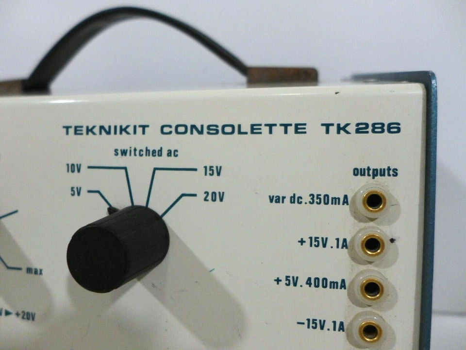 Consola Feedback Teknikit TK286 máquina de transferencia de CC variable enciende Foto 4 de 4