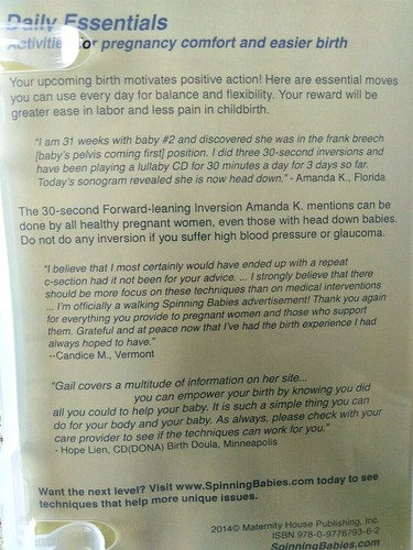 Daily Essentials Activities For Pregnancy Comfort & Easier Birth DVD Like NEW - Picture 3 of 4