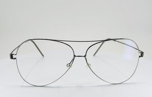 LINDBERG AIR TITANIUM ELVIS 051/F5AM P10 Silver Eyeglasses 58-12-145 B:51