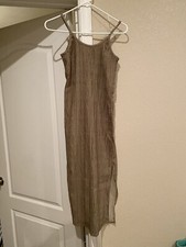 Crinkled jersey dress Small 39inch Long