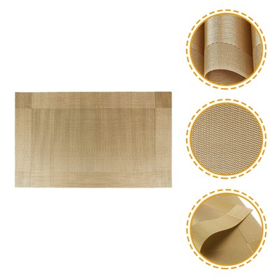 6 Pcs Esstisch Sets Platte Matte Pvc Tischset Woven Vinyl Tischset