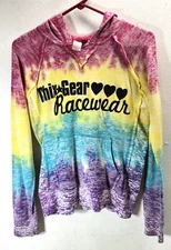 Chix Gear Tie-Dye Graphic Logo Hoodie Youth Girls Size XL Hooded Sweatshirt 