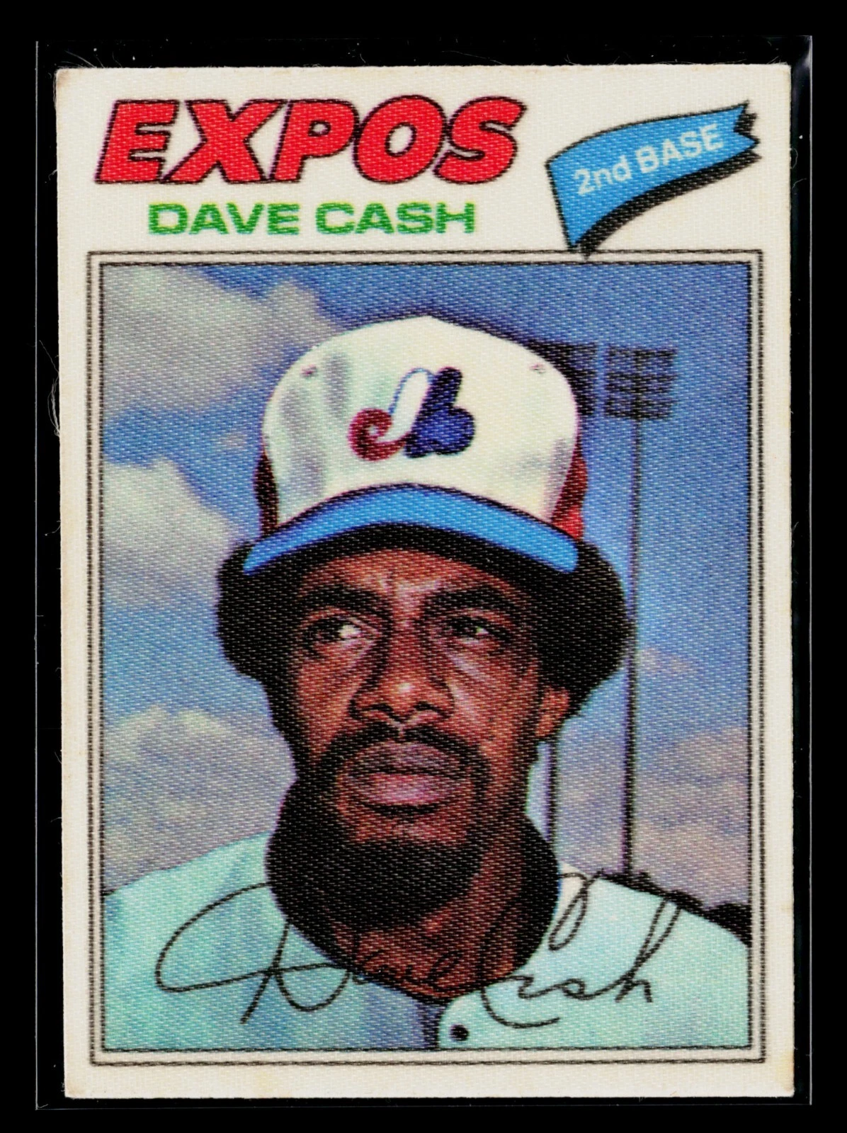 1977 Topps Baseball Patches Cloth Stickers #12 Dave Cash