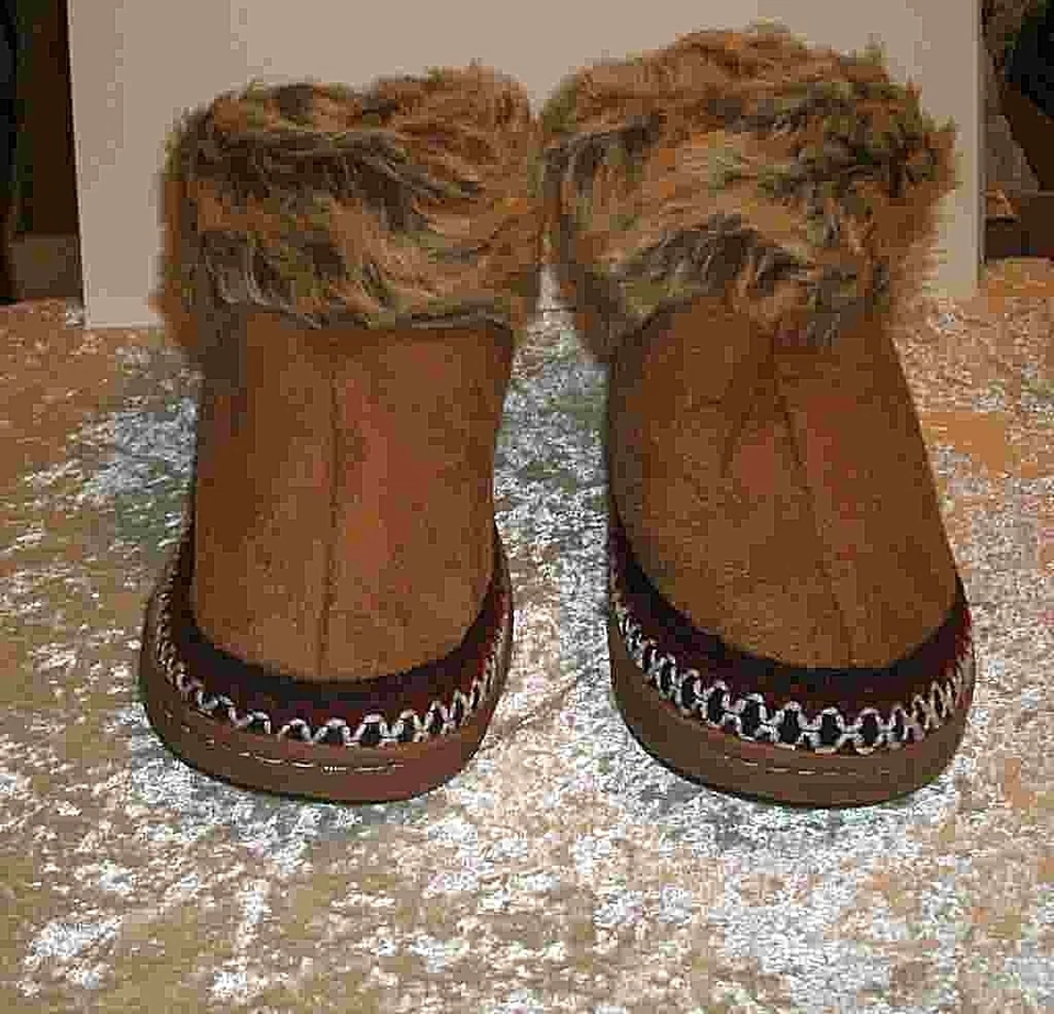 Soft Cozy Kids Slippers fleece lined Indoor/Outdoor Soles Sm 5-6 M 7-8 L 9-10 - Image 3 of 4