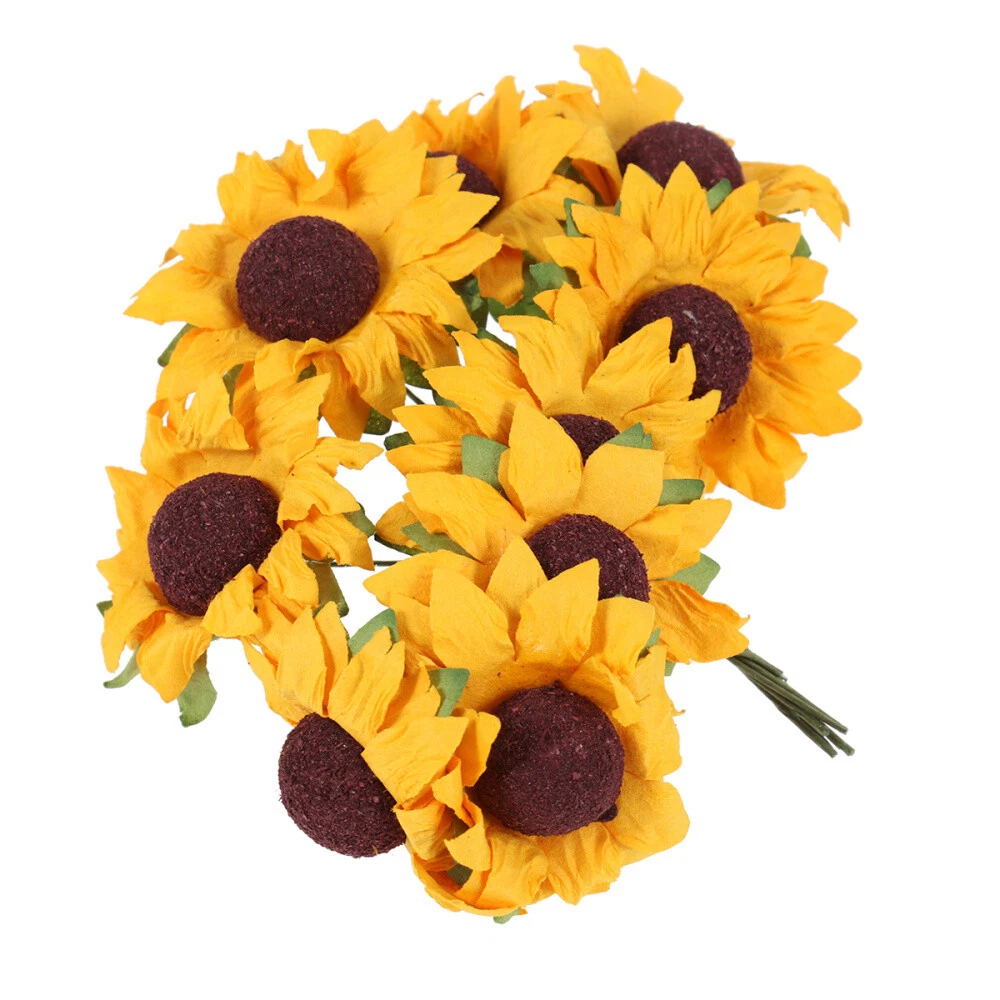 Mini artificial sunflowers deals
