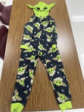 Star Wars The Child Kids Zip Up Hooded One Piece Set Youth Size 8 Baby Yoda