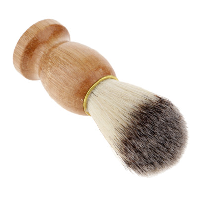 Holzgriff Borstenbürste für Herren Haare Bart Schneiden Staub Reinigung