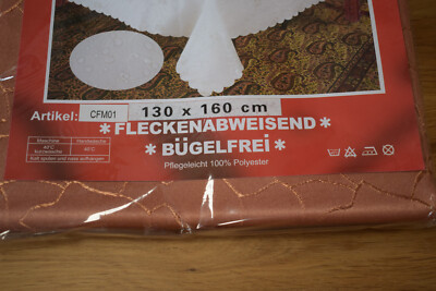 Tischdecken Stoff Elegantdecken Pflegleicht Bügelfrei Eckig 130cmx160cm