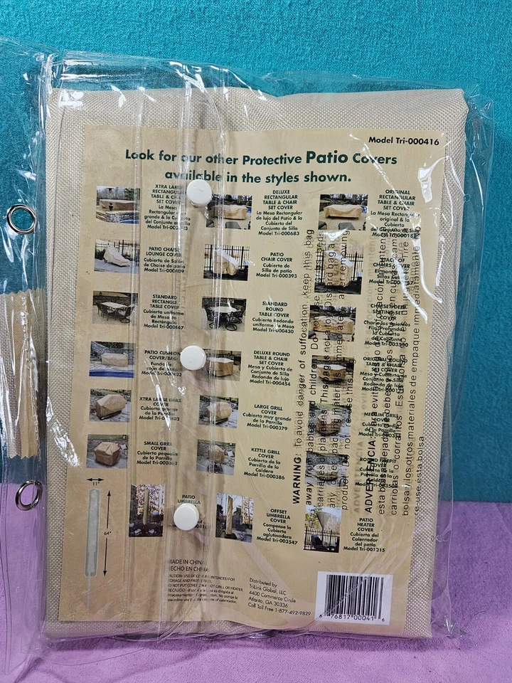 Hearth and Garden Accessories Patio Umbrella Cover Beige 64" x 11" Tri-000416 - Image 4 of 4