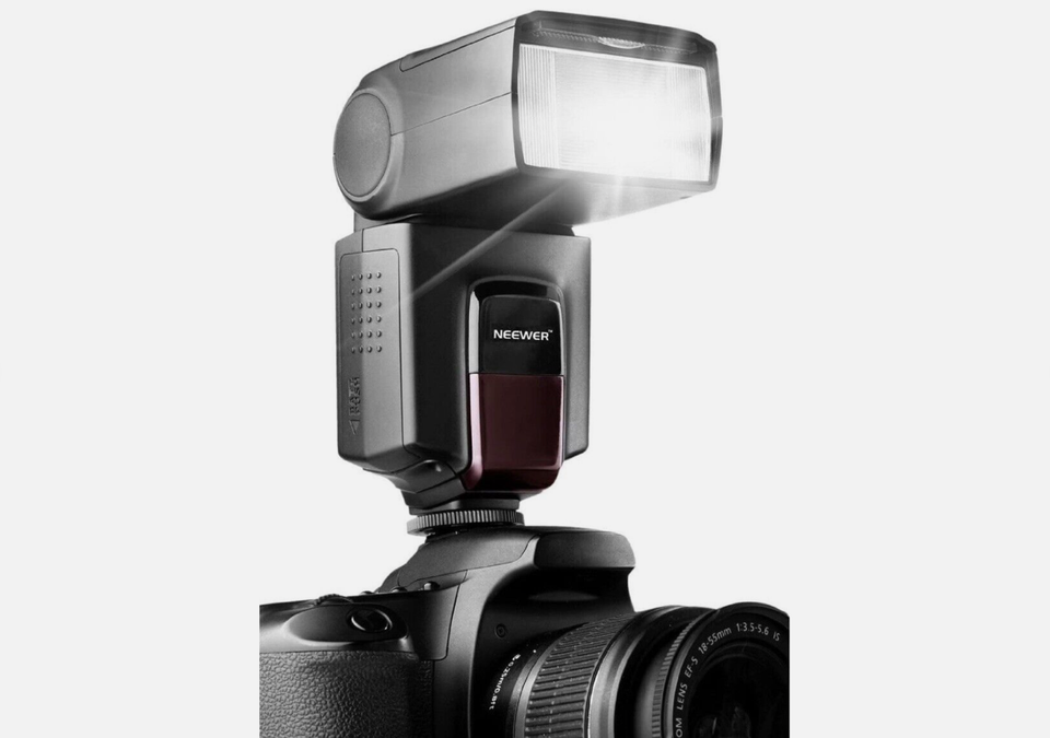 NEEWER TT560 Flash Speedlite con 12 filtros de Color, difusor Duro y