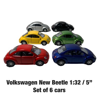 Kinsmart Full set Volkswagen New Beetle 1:32 scale 5'' toy car