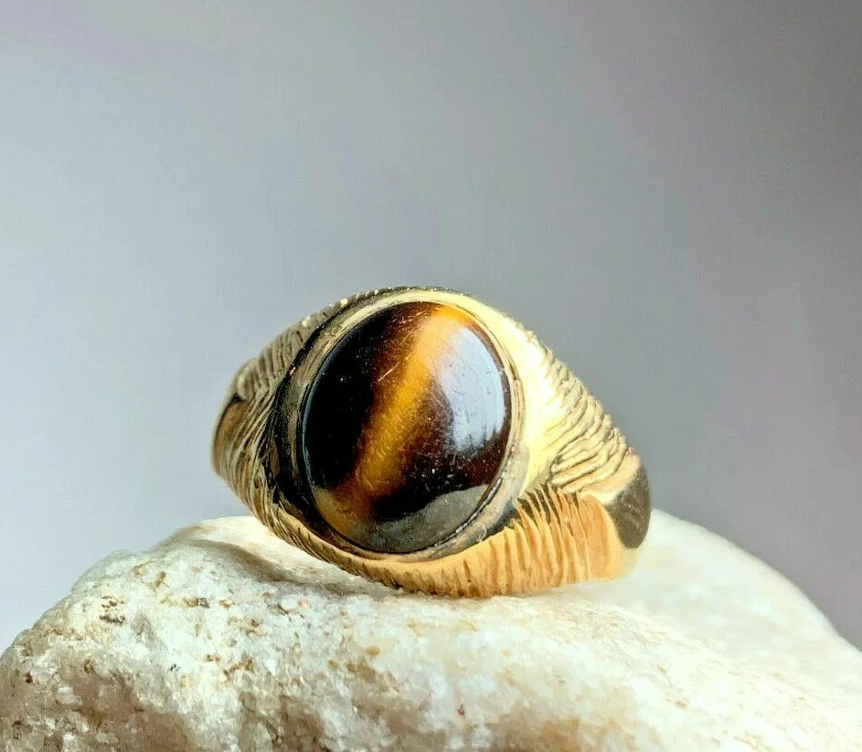 Tiger eye deals ring band