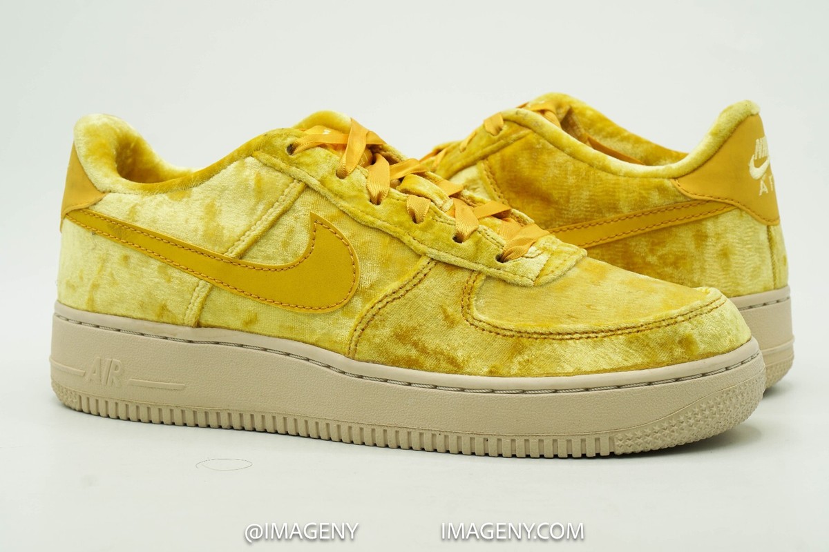 NIKE AIR FORCE 1 LOW NEW SIZE 6Y VELVET MINERAL GOLD LASER NIKE AIR FORCE 1 LOW NEW SIZE 6Y VELVET MINERAL GOLD LASER