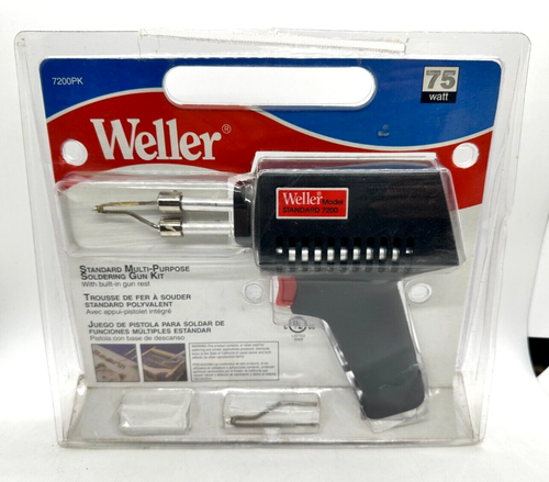 Weller 7200PK Standard Multi-purpose Soldering Gun Kit 75 Watt Built-in Gun Rest