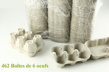 462 BOITES CARTON POUR 6 OEUFS EMBALLAGE VENTE A LA FERME TRANSPORT
