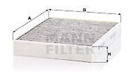 CUK 2847/1 Mann-Filter Innenraumfilter FüR Porsche, VW