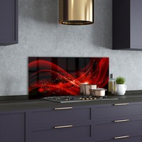 Tulup Kitchen Glass Splashback 120x60 Abstract background