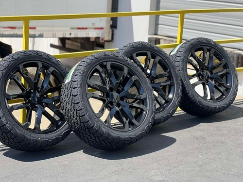 2025 Wheels Rims Tires 22" GMC Sierra Yukon Chevy Silverado 1500 Tahoe - Picture 1 of 6