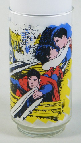Vintage 1978 SUPERMAN THE MOVIE Trinkglas von PEPSI