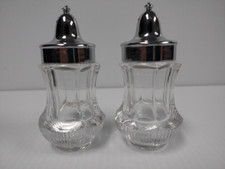 Vintage Fostoria Crystal Salt & Pepper Shakers NEW