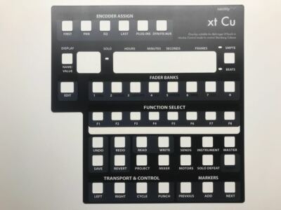 Overlay ''xt Cu'' für Behringer X-Touch zur Steuerung von Steinberg Cubase