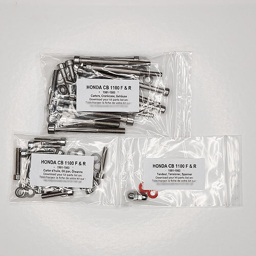 Kit visserie inox carter Honda CB1100 F finition chrome poli