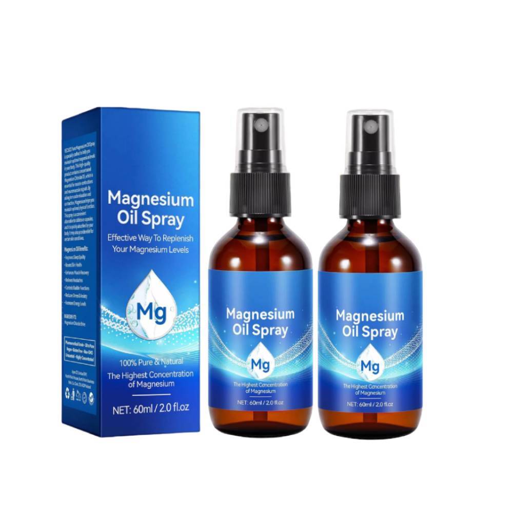 Spray de aceite de magnesio puro - Spray de aceite de magnesio 100 % puro y natural, caliente sin OGM