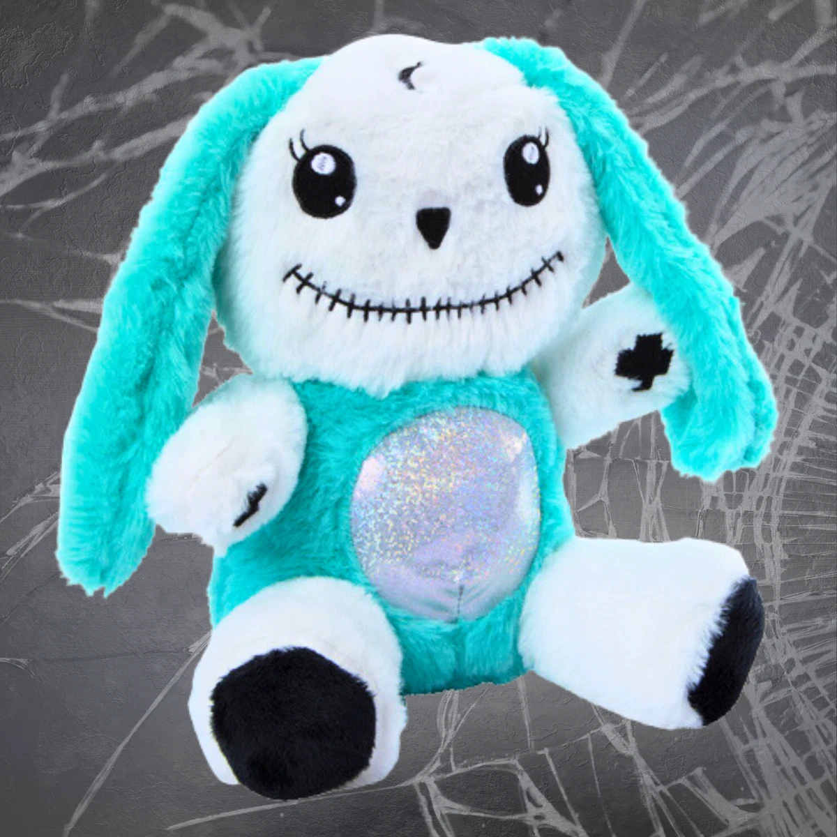 Cute N Creepy VOO-DOO BUNNY RABBIT Plush Doll, Pastel Goth