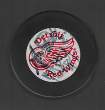 Kirk Maltby & Aaron Ward Signed Detroit Red Wings Trench Puck Beckett COA