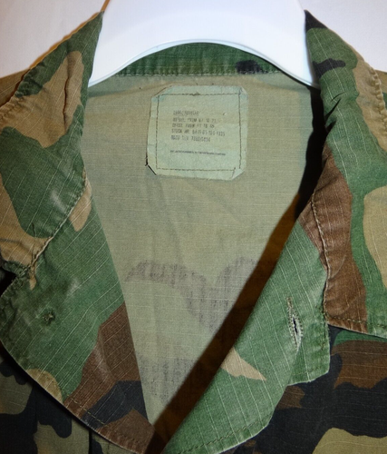 Military Jacket US Army Marines Woodland Camo 8415-01-184-1335 Hunting Vintage - Picture 5 of 6