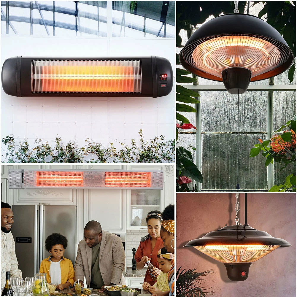 Electric Patio Heater Ceiling/Wall Mounted Heating Lights Garden Hanging  Heaters | eBay