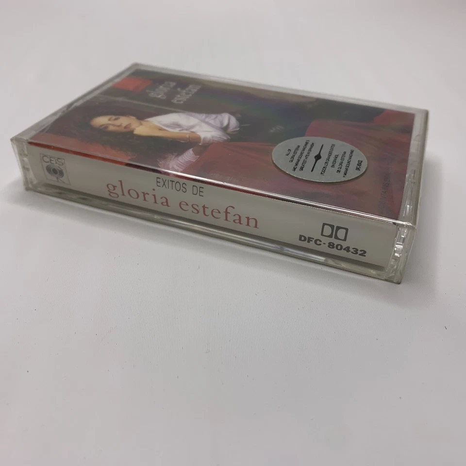 Gloria Estefan Cassette Exitos 1990 CBS with Hype Sticker Stefan Salsa Pop New - Image 3 of 3